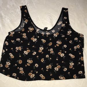 Floral Tank top crop top
